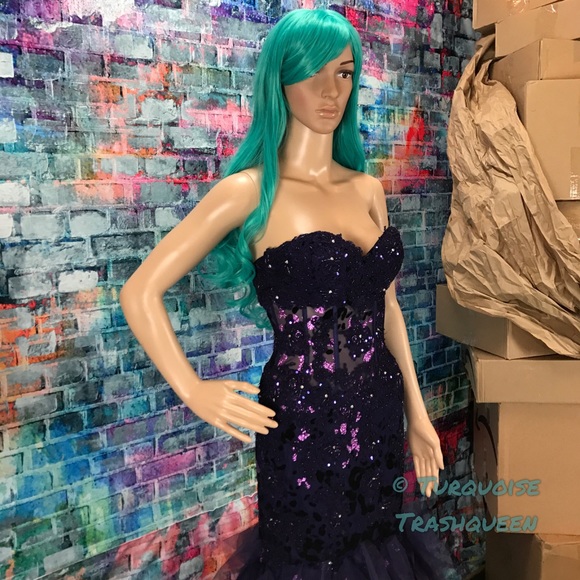 JOVANI Purple Glitter Corset  Prom Gown! #172008 - Picture 3 of 7